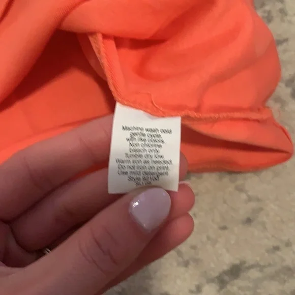 NWOT, JCREW Fitted Tee,‎ Coral - Picture 5 of 7